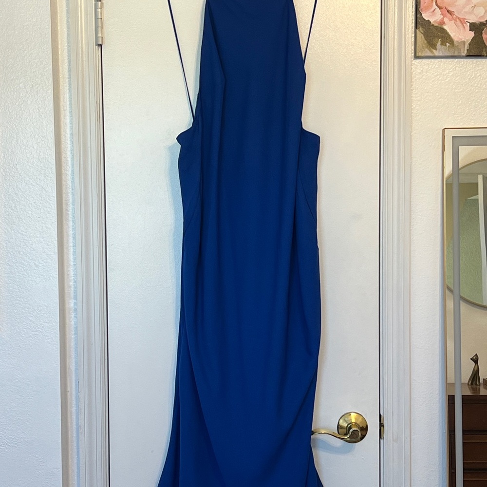 ASOS Strapless Royal Blue Dress